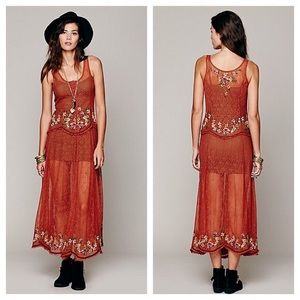 Free People Embroidered Dress
